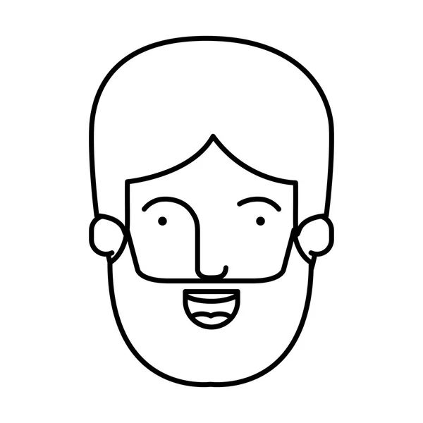 Diseño de dibujos animados hombre aislado — Vector de stock