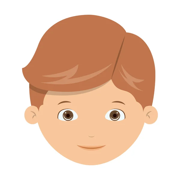 Download Cute Boy cartoon face vector — Stock Vector © baavli #31682865