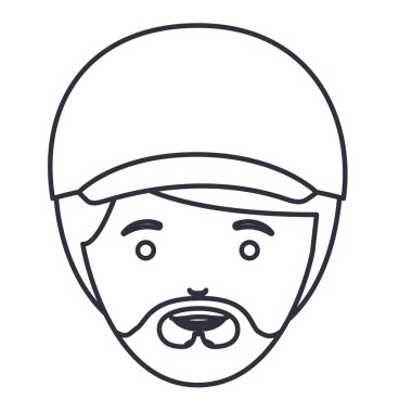 İzole edilmiş erkek çizgi film tasarımı