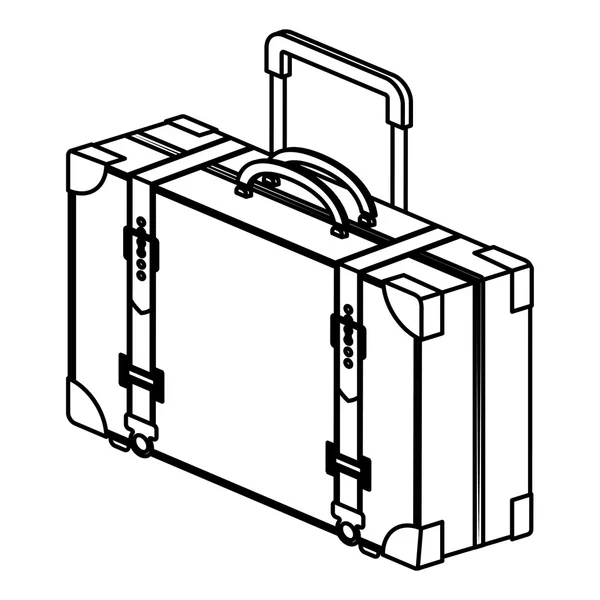 Isoliert und Silhouette Tasche Design — Stockvektor