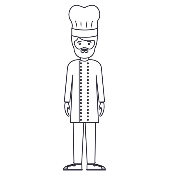 Isolado chef homem desenho animado design —  Vetores de Stock