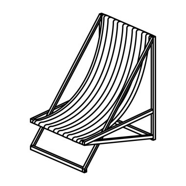 İzole ve siluet güneşler tasarım sandalye