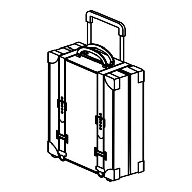 İzole ve siluet çanta Tasarla