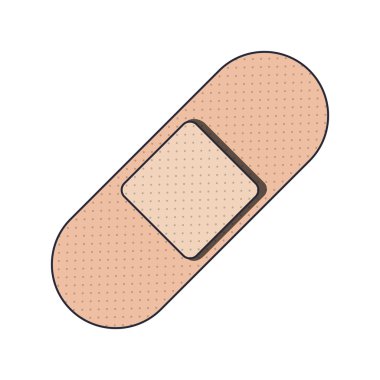 ten rengi ilaçlı yara bandı