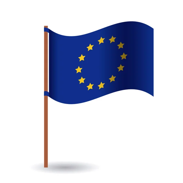 Design drapeau de l'Union européenne — Image vectorielle