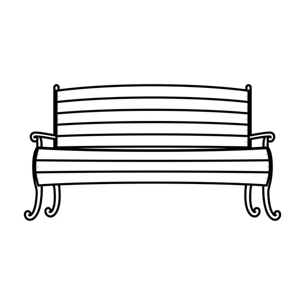 Cadeira em madeira com pernas e braços —  Vetores de Stock