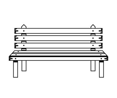 Park ayaklı ahşap sandalye