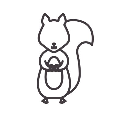 sincap vahşi hayvan ile siluet