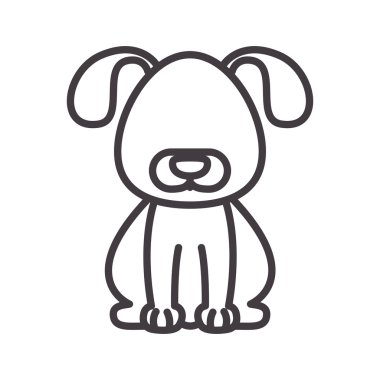 köpek evcil hayvan ile siluet