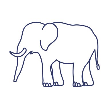 siluet fil hayvanla birlikte