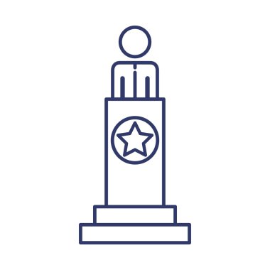 siyasi podyum adamla siluet