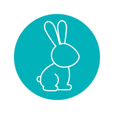 Daire şekli ile tavşan evcil hayvan