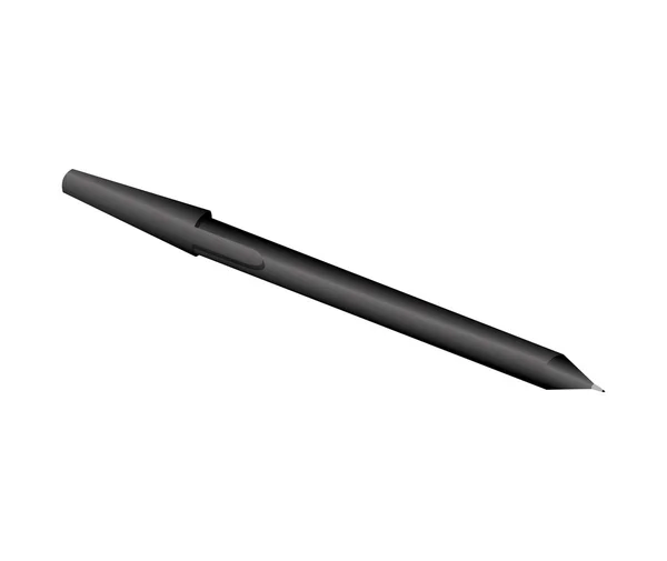 Pluma de tinta de oficina acostado — Vector de stock