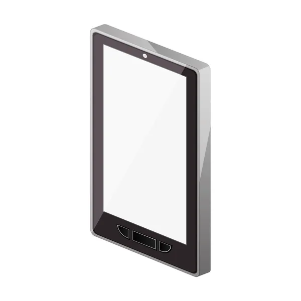 Tecnologia touch tablet fotocamera con pulsanti — Vettoriale Stock