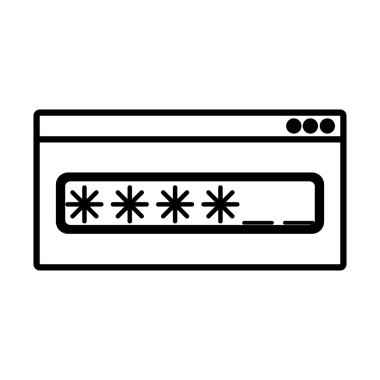 siluet parola metin kutusu ile anahtar