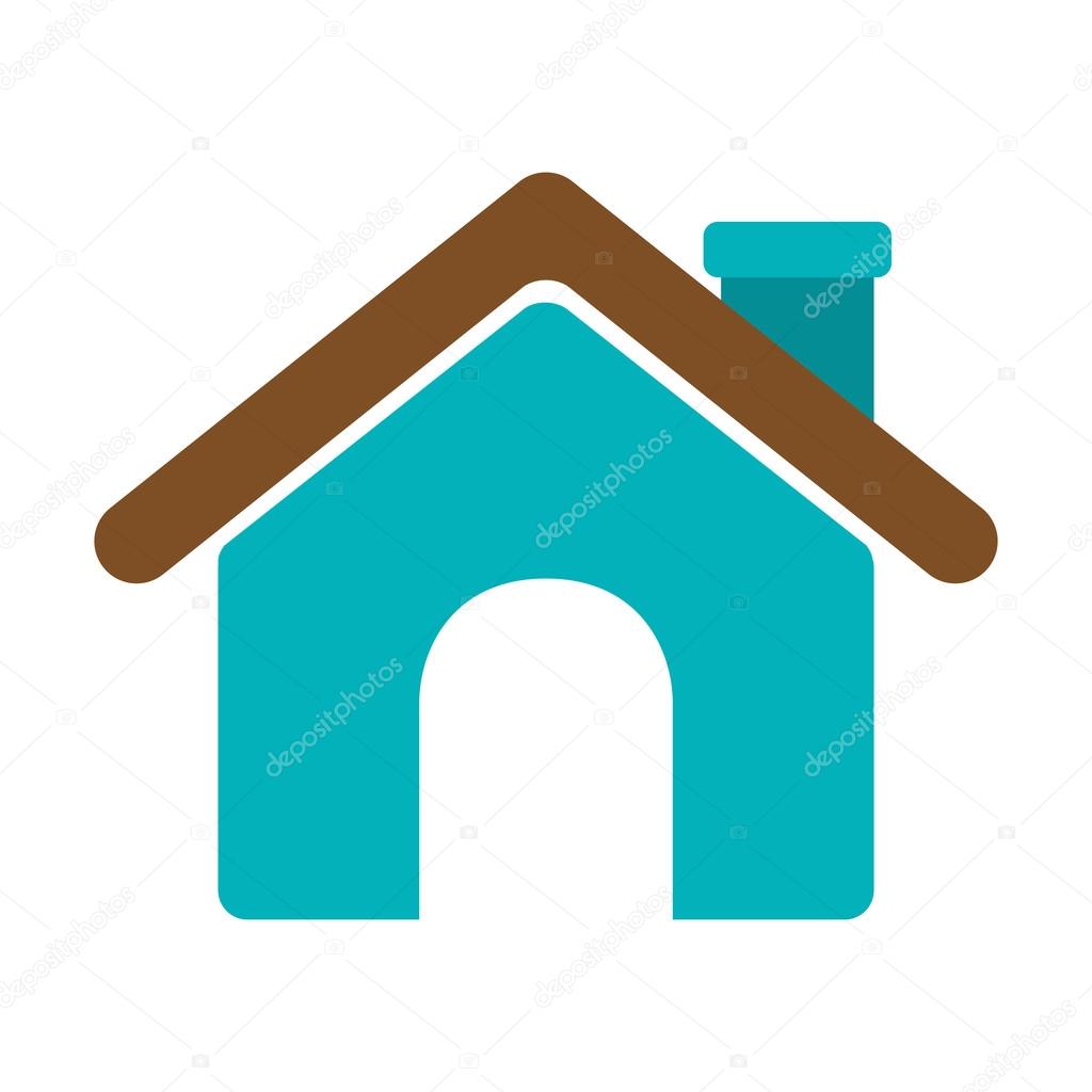 Imágenes: casa silueta | chimenea y casa de techo de silueta — Vector