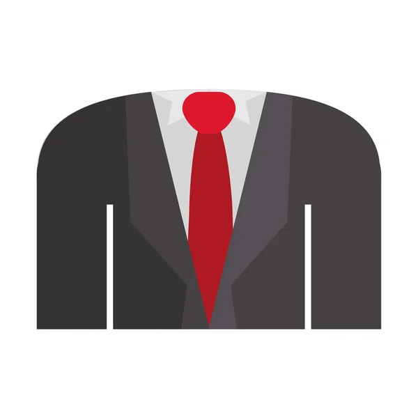 Sako, formální košile kravata — Stockový vektor