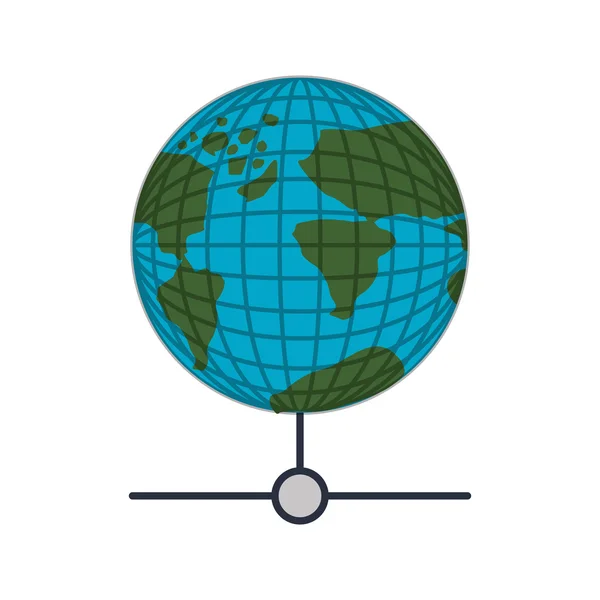 Mapa do mundo da terra com continentes —  Vetores de Stock