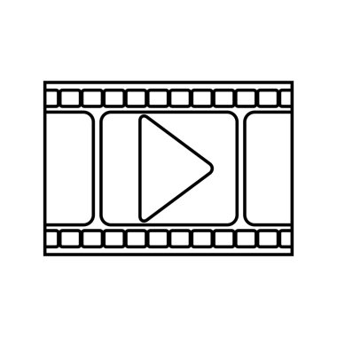 siluet film şeridi ile oyun buttom