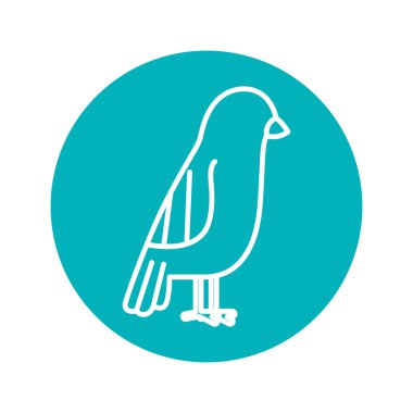 Daire şekli ile kuş hayvan