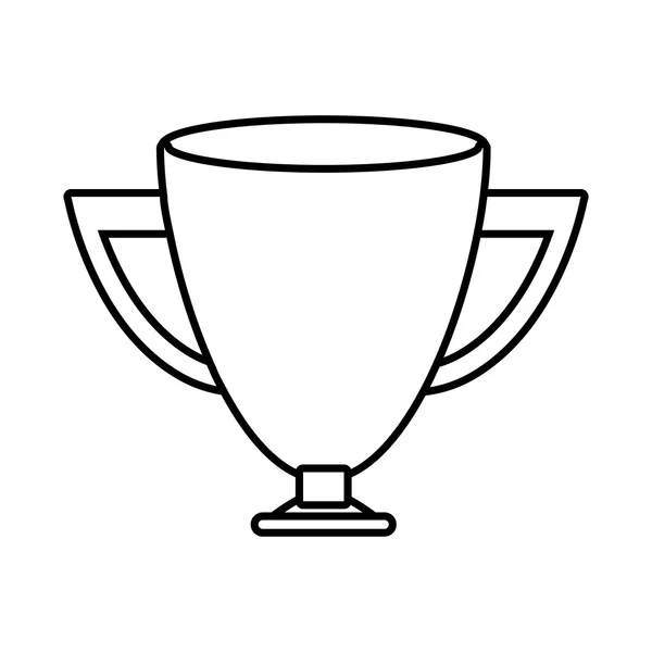 Sziluettjét trófea kupát sport — Stock Vector