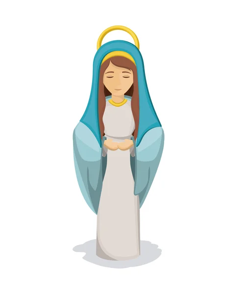 Geïsoleerde mary cartoon design — Stockvector