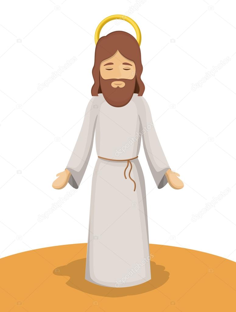 Jesus god cartoon design