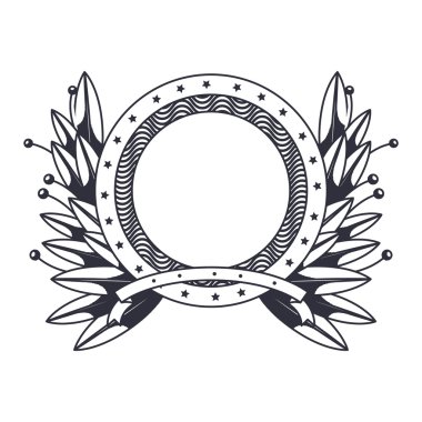 İzole dekoratif gövde tasarımı