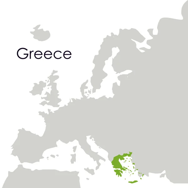 Isoliertes Kartendesign für Griechenland — Stockvektor