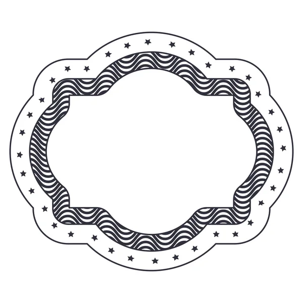 Isolierte dekorative Rahmengestaltung — Stockvektor