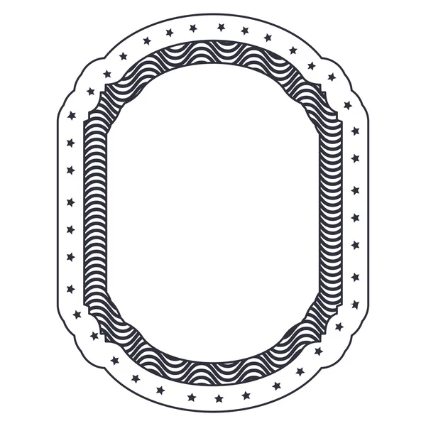 Isolierte dekorative Rahmengestaltung — Stockvektor