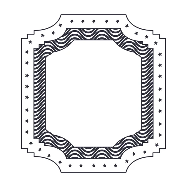 Diseño de marco decorativo aislado — Archivo Imágenes Vectoriales