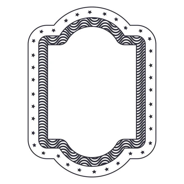 Diseño de marco decorativo aislado — Vector de stock