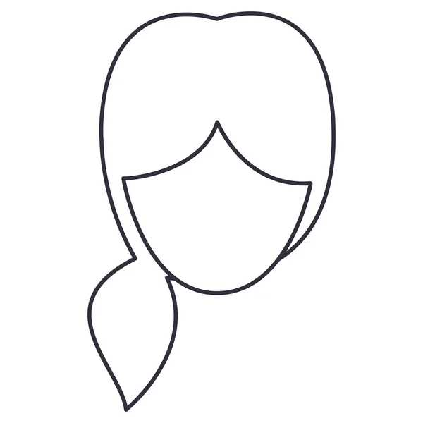 Isolerad kvinna tecknade design — Stock vektor