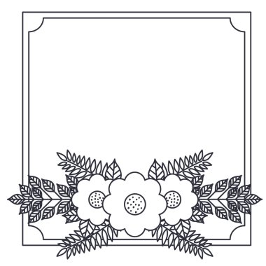 İzole dekoratif ve çiçek gövde tasarımı