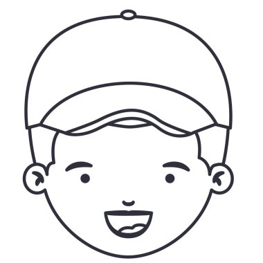 İzole çocuk karikatür tasarım