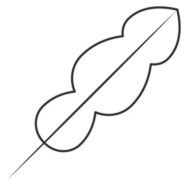 İzole tüy tüy tasarım