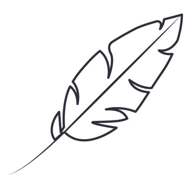 İzole tüy tüy tasarım