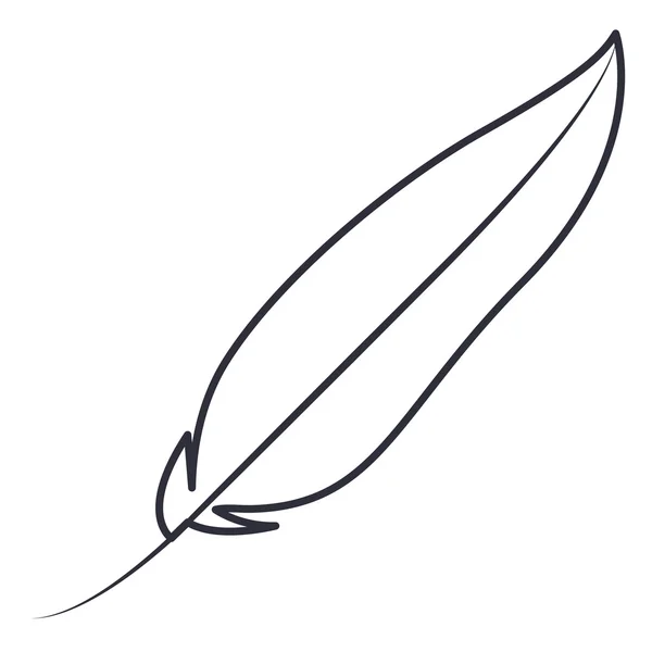 Μεμονωμένο φτερό λοφίο σχεδιασμού — Διανυσματικό Αρχείο