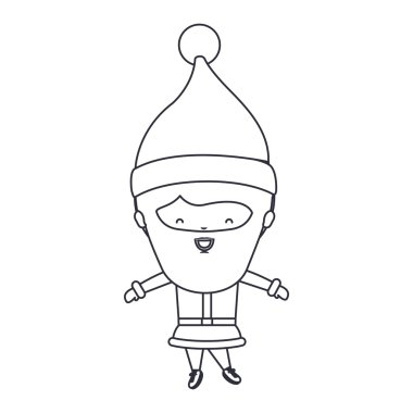 Santa karikatür Noel sezon tasarım