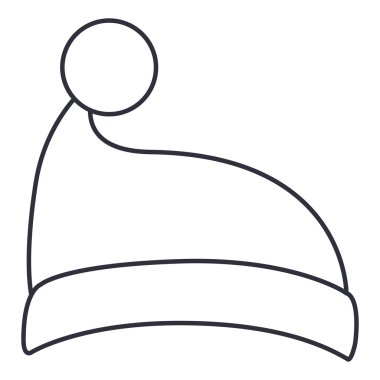 Noel sezonu tasarım Santas şapka