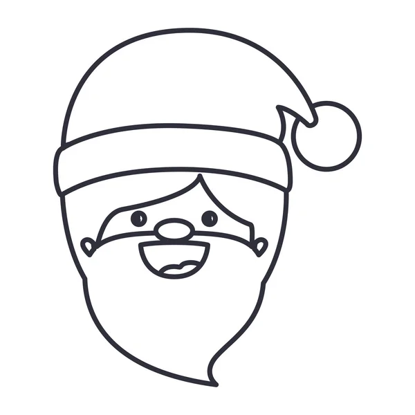 Weihnachtsmann Cartoon der Weihnachtszeit Design — Stockvektor