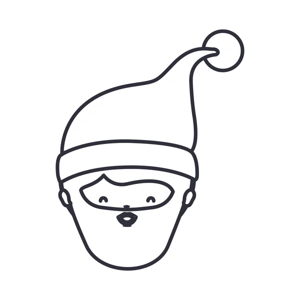 Santa rajzfilm a karácsonyi szezon design — Stock Vector