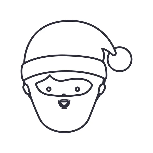 Weihnachtsmann Cartoon der Weihnachtszeit Design — Stockvektor