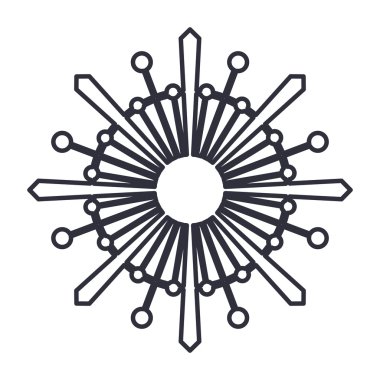 Noel sezonu tasarımı soyut kar tanesi