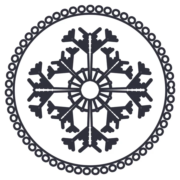 圣诞季节设计的抽象雪花 — 图库矢量图片