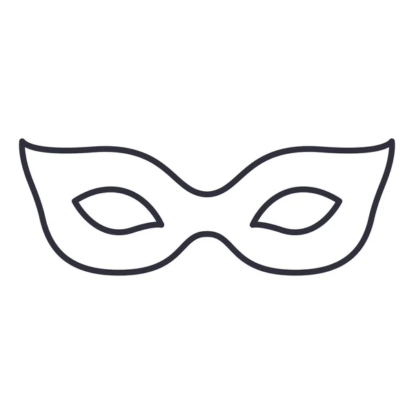 Изолированная маска карнавального дизайна — стоковый вектор