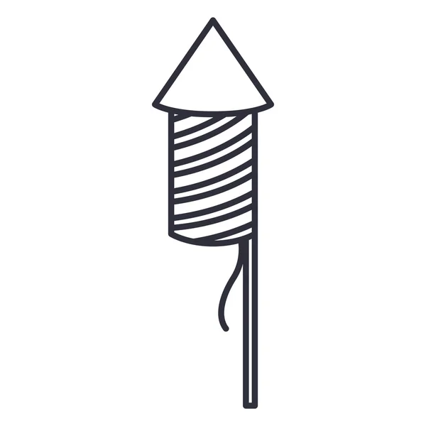 Geïsoleerde vuurwerk voor Celebration design — Stockvector