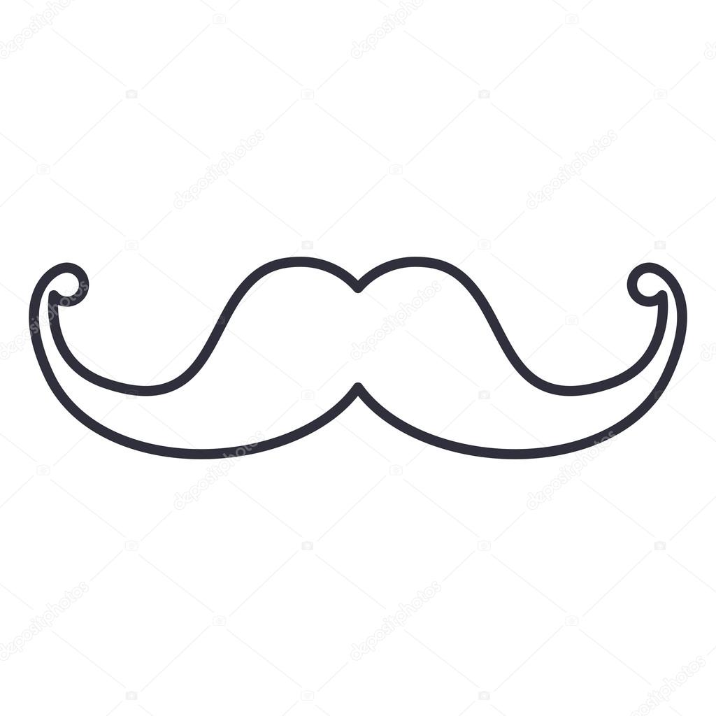 isolated mustache cartoon design \u2014 stock vector © grgroupstockisolated mustache cartoon design \u2014 stock vector