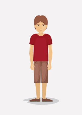 Renkli adam karikatür tasarım